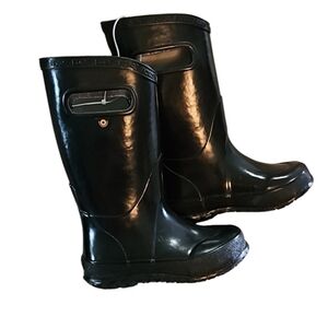 Bogs size‎ 10 NWOT unisex boy's girl's black rain boots